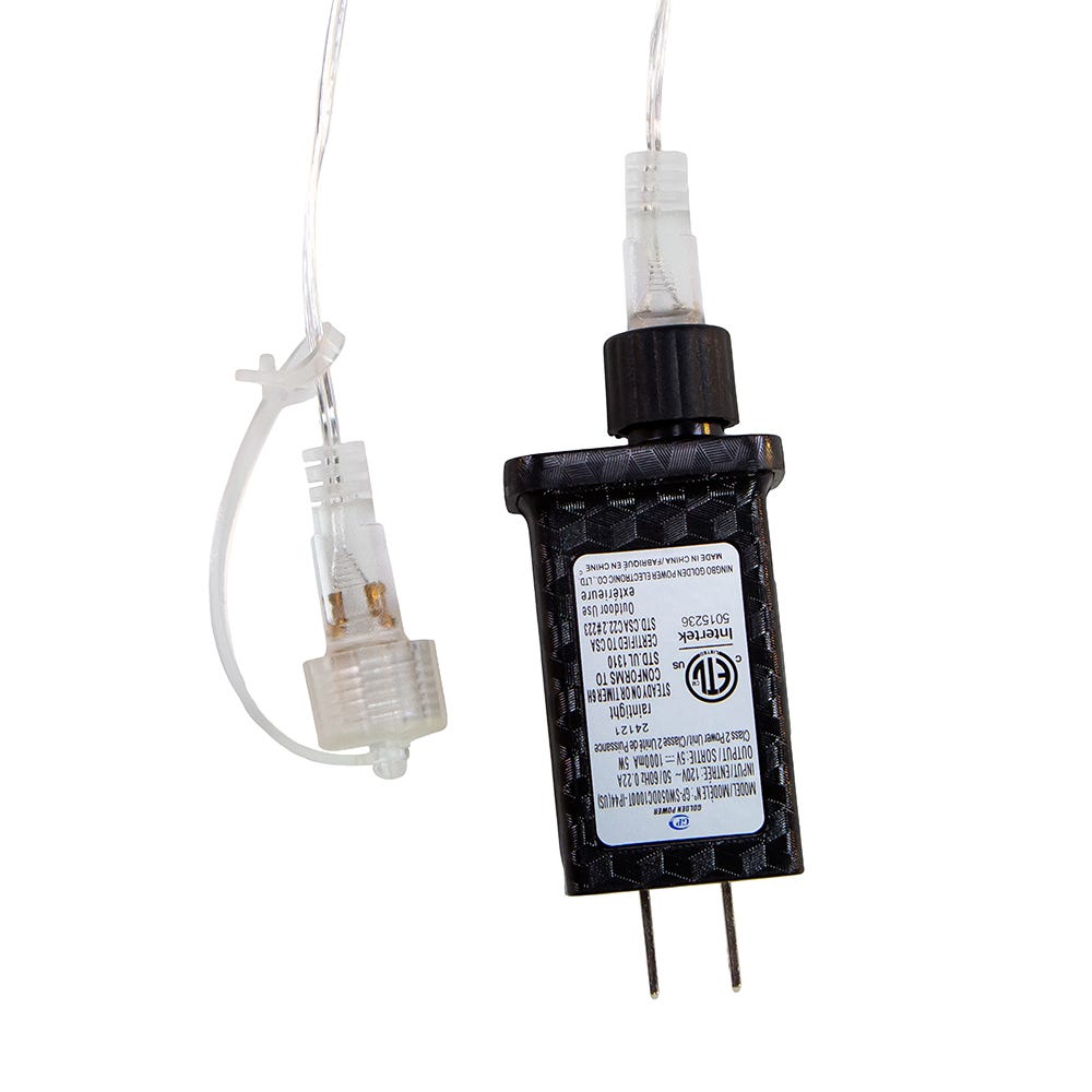 Kurt Adler 10-Light LED Warm White Icicle Light Set